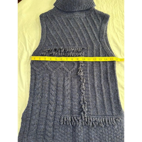 Derek Lamb 10 Crosby Women’s Alpaca Blend Sleeveless Turtleneck Sweater S/P - Picture 7 of 8